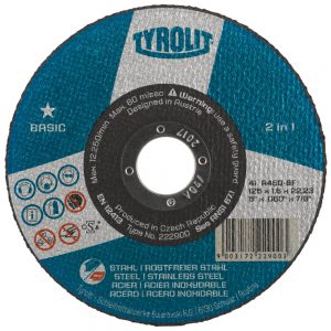 discos de corte tyrolit - azul 2en 1